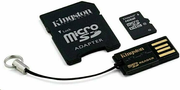 Memóriakártya Kingston 16GB microSDHC Memory Card Gen 2 Class 10 Mobility Kit - 2