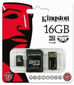 Cartão de memória Kingston 16GB microSDHC Memory Card Gen 2 Class 10 Mobility Kit - 3