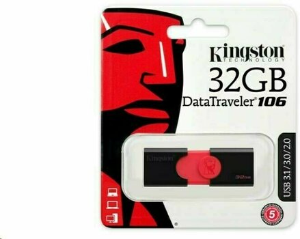 USB Flash Drive Kingston 32GB DataTraveler 106 USB 3.0 Flash Drive - 3