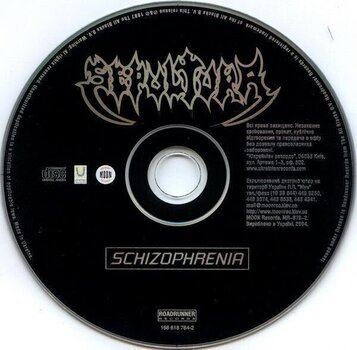 Muzički CD Sepultura - Schizophrenia (Reissue) (Remastered) (CD) - 2