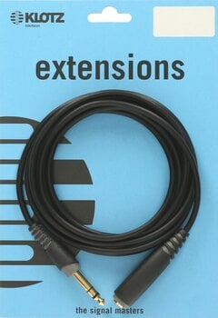 Hi-Fi-Erweiterung Audiokabel Klotz AM EX20300 3 m Schwarz Hi-Fi-Erweiterung Audiokabel - 2