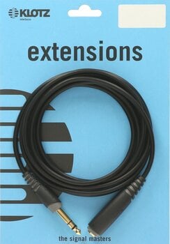 Hi-Fi forlænger lydkabel Klotz AM EX20600 6 m Sort Hi-Fi forlænger lydkabel - 2