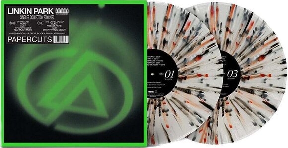 Disque vinyle Linkin Park - Papercuts (Singles Collection 2000-2023) (Clear with Black & Red Splatter) (Limited Edition) (2 LP) - 2