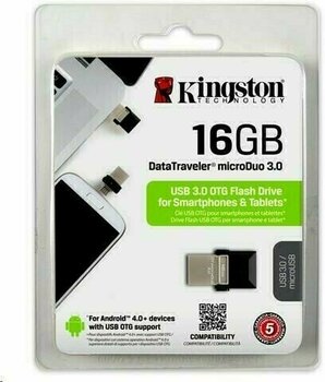 Κλειδί USB Kingston 16GB DataTraveler microDuo USB 3.1 Gen 1 Flash Drive - 6