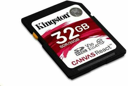 Cartão de memória Kingston 32GB Canvas React UHS-I SDHC Memory Card - 2