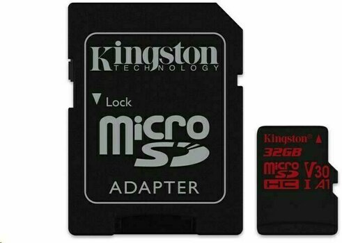Memory Card Kingston 32GB Canvas React UHS-I microSDHC Memory Card w SD Adapter - 3