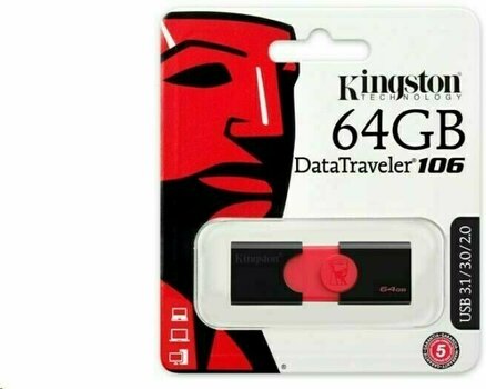 USB Flash Drive Kingston 64GB DataTraveler 106 USB 3.0 Flash Drive - 2