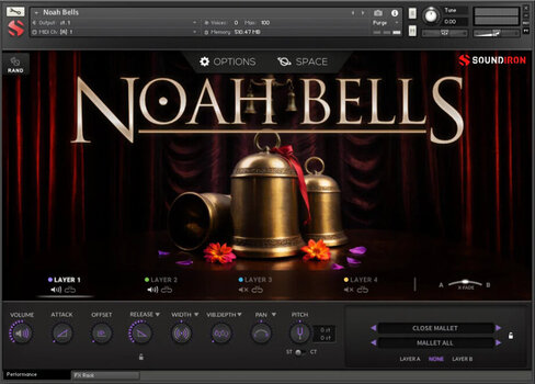 Audio biblioteka za sampler Soundiron Noah Bells v2 (Digitalni proizvod) - 2