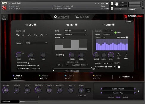 Audio biblioteka za sampler Soundiron Noah Bells v2 (Digitalni proizvod) - 3