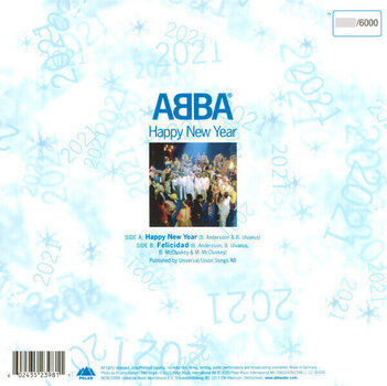 LP plošča Abba - Happy New Year (Transparent Coloured) (LP) - 3