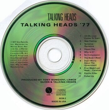 CD диск Talking Heads - 77 (Reissue) (CD) - 2