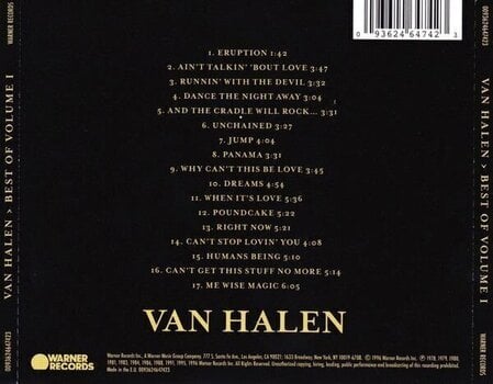 Glazbene CD Van Halen - Best Of Volume 1 (Reissue) (Remastered) (CD) - 3