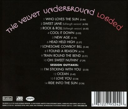 The Velvet Underground『Loaded』45周年記念盤 The Velvet Underground『Loaded』45周年記念盤