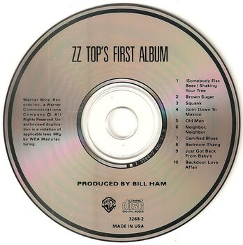 Musikk-CD ZZ Top First Album (Reissue) (CD) - 2