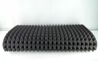 Absorberande skumplastpaneler Mega Acoustic PA-PMP5 115x195x5 Dark Gray Absorberande skumplastpaneler (Skadad) - 1