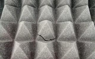 Absorberande skumplastpaneler Mega Acoustic PA-PMP5 115x195x5 Dark Gray Absorberande skumplastpaneler (Skadad) - 4