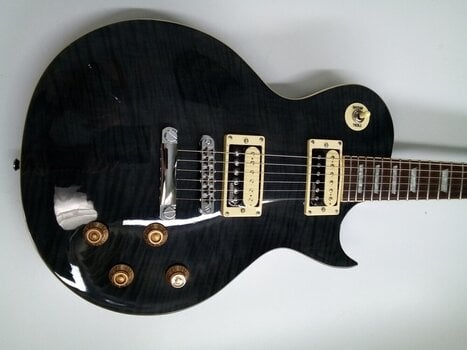 Guitarra eléctrica Vintage V100 Flamed Thru Black Guitarra eléctrica (Seminuevo) - 2