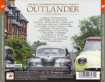 Muusika CD Bear McCreary - Outlander: Season 3 (Original Television Soundtrack) (CD) - 3
