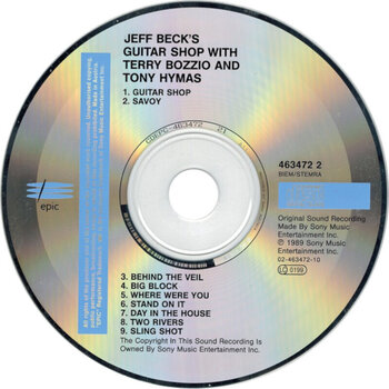 Musikk-CD Jeff Beck Jeff Beck's Guitar Shop With Terry Bozzio & Tony Hymas (CD) - 2