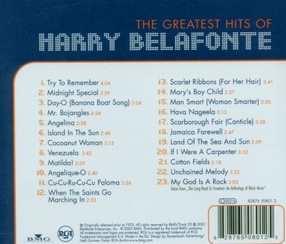 Glazbene CD Harry Belafonte - The Greatest Hits of Harry Belafonte (CD) - 3