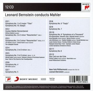 CD muzica Leonard Bernstein - The Complete Symphonies · Das Lies Von Der Erde (Reissue) (Remastered) (12 CD) - 3