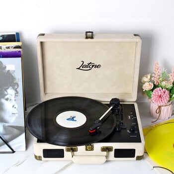 Placă turnantă portabil Latone RetroCase Creamy White Placă turnantă portabil - 7