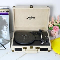 Tragbare Plattenspieler Latone RetroCase Creamy White Tragbare Plattenspieler - 4