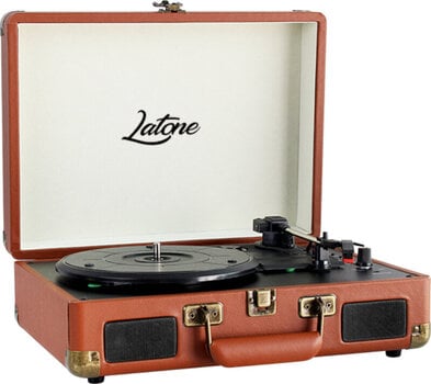 Tragbare Plattenspieler Latone RetroCase Brown Tragbare Plattenspieler - 5