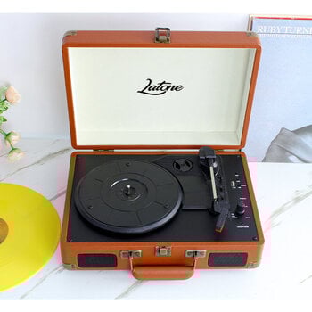 Tragbare Plattenspieler Latone RetroCase Brown Tragbare Plattenspieler - 6