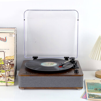 Portable turntable
 Latone Melody Cover Walnut Portable turntable - 9