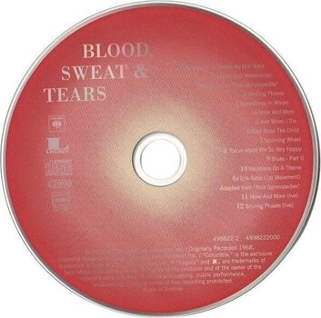 Glazbene CD Blood, Sweat & Tears - Blood, Sweat & Tears (Reissue) (Remastered) (CD) - 2