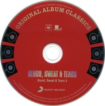 Musiikki-CD Blood, Sweat & Tears - Original Album Classics (Reissue) (5 CD) - 4