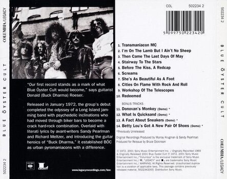 Glazbene CD Blue Öyster Cult - Blue Öyster Cult (Reissue) (Remastered) (CD) - 3