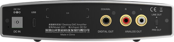 Hi-Fi Headphone Preamp Shanling EH1 Hi-Fi Headphone Preamp Silver - 3