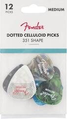 Pick Fender 351 Dotted Celluloid Picks 12-Pack Medium Pick - 1