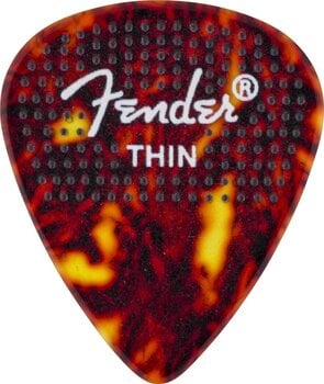 Pick Fender 351 Dotted Celluloid Picks 12-Pack Thin Pick - 3
