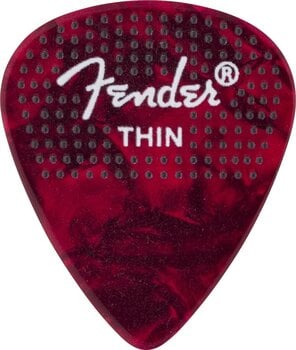 Pick Fender 351 Dotted Celluloid Picks 12-Pack Thin Pick - 5
