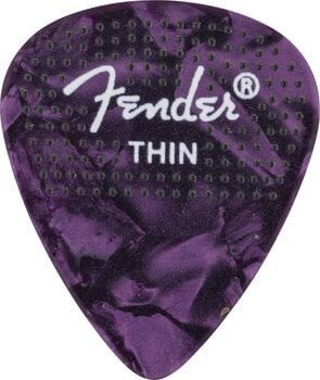 Pick Fender 351 Dotted Celluloid Picks 12-Pack Thin Pick - 10
