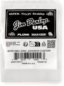 Trsátko / Brnkátko Dunlop 407P138EJ Eric Johnson Custom Nylon Jazz III Trsátko / Brnkátko - 2