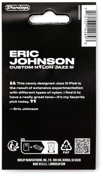 Trsátko / Brnkátko Dunlop 407P138EJ Eric Johnson Custom Nylon Jazz III Trsátko / Brnkátko - 3