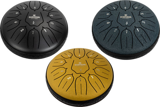 Tongue Drum Shamann 6" 11 Notes D5 Major Black Tongue Drum - 4