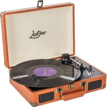 Tragbare Plattenspieler Latone RetroCase Brown Tragbare Plattenspieler - 2