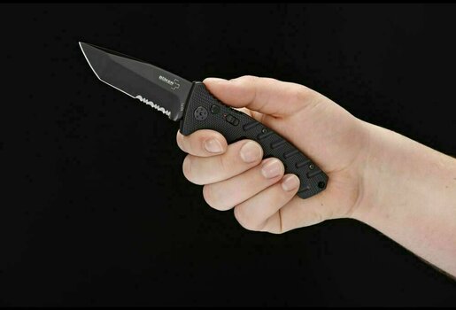Nóż sprężynowy Boker Plus Strike Tanto Black Nóż sprężynowy - 2
