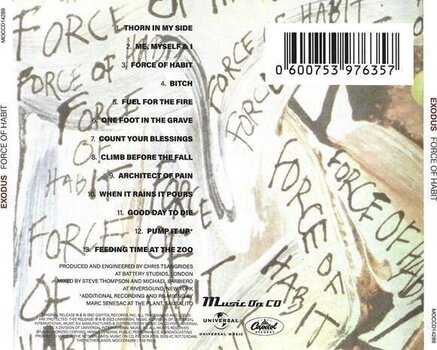 Glazbene CD Exodus - Force of Habit (CD) - 3