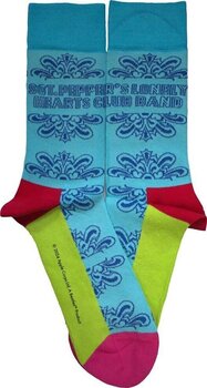 Sokken The Beatles Sgt Pepper Text Outlines Light Blue 40-45 Sokken - 2