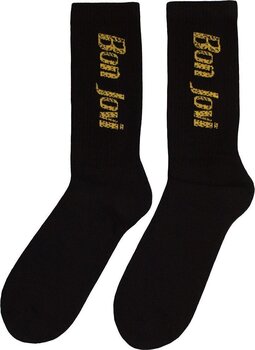 Socks Bon Jovi Socks Yellow Logo Black 40-45 - 2