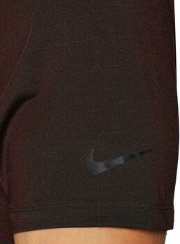 Rövid ujjú póló Nike Dry Heather Textured Férfi Golfpóló Burgundy Crush XL - 3