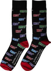 Ponožky Kiss Ponožky Coloured Logos Pattern Black 39-45 - 1