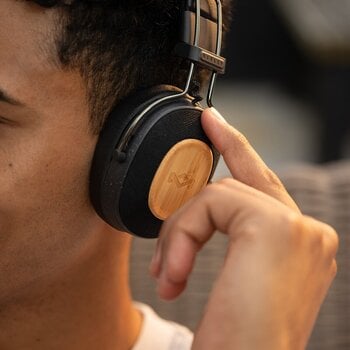 Wireless On-ear headphones House of Marley Positive Vibration Riddim Signature Black Wireless On-ear headphones - 4