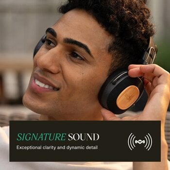 Wireless On-ear headphones House of Marley Positive Vibration Riddim Signature Black Wireless On-ear headphones - 5